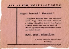 A Független Kisgazda Párt felhívása