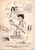 Szánthó Imre karikatúrája.