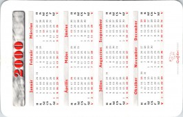 Szuperinfó - kártyanaptár 2000