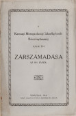 Takarékpénztári zárszámadás 1914