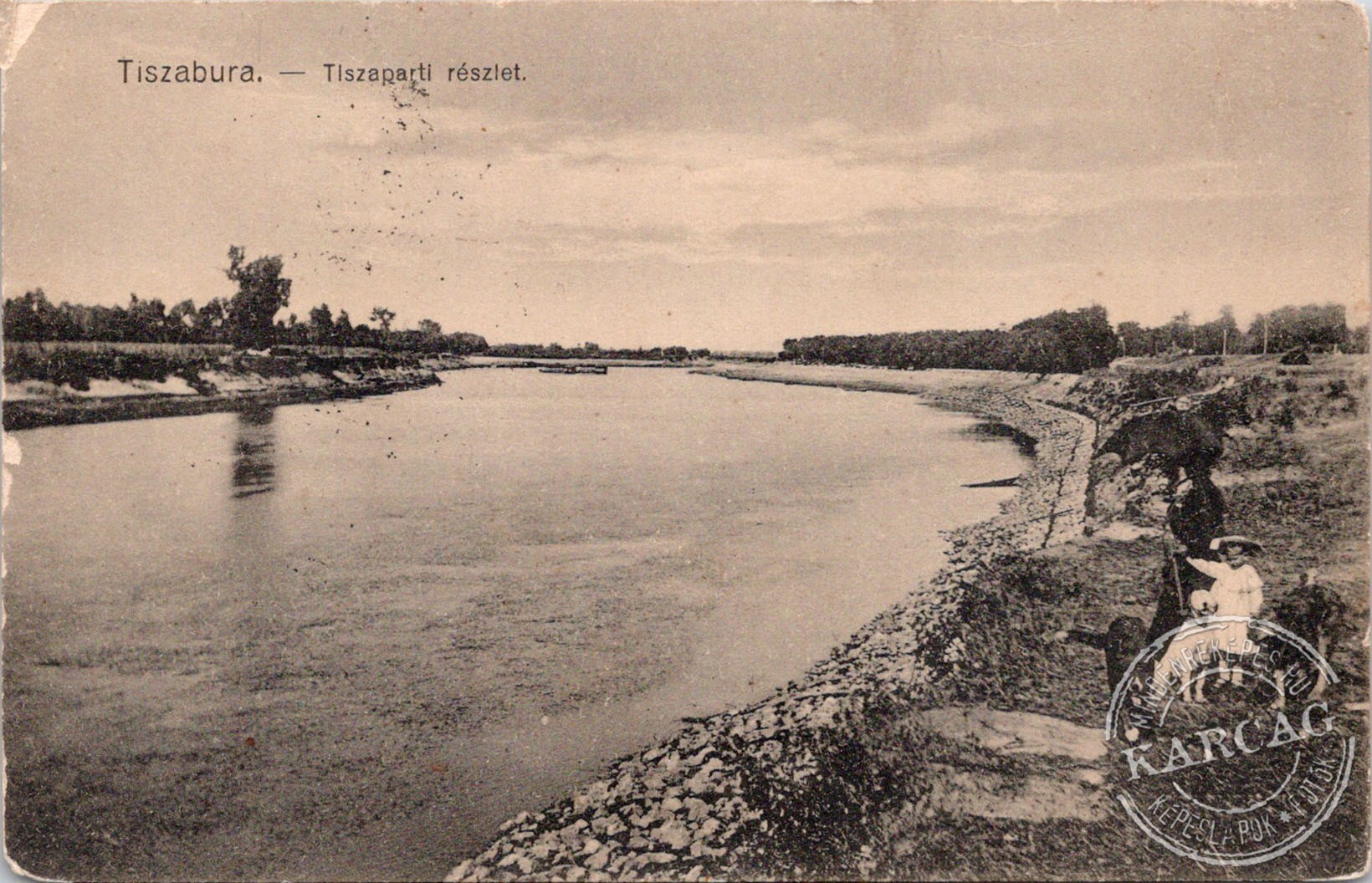 Tiszabura. - Tiszaparti részlet.