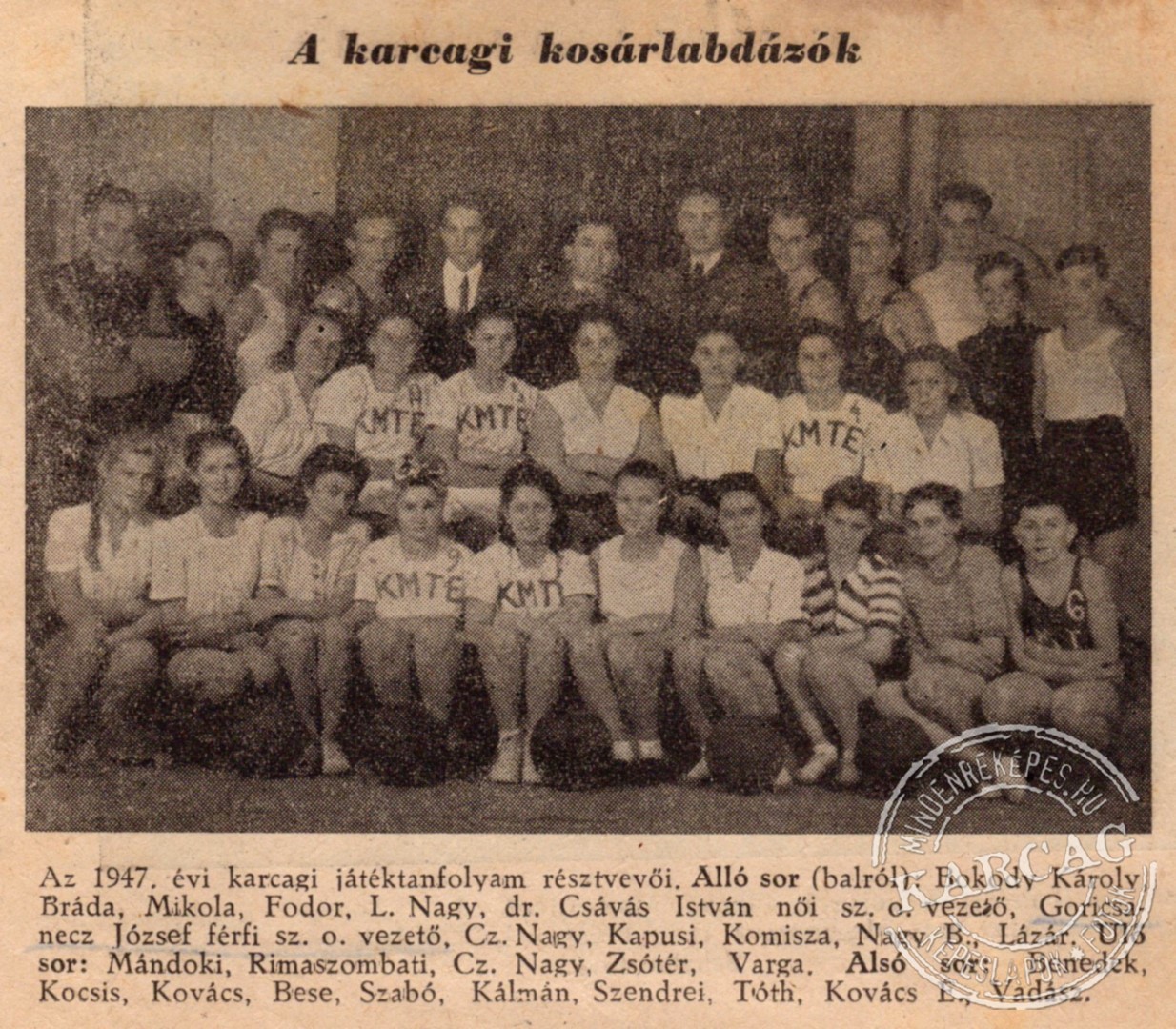 A karcagi játéktanfolyam résztvevői