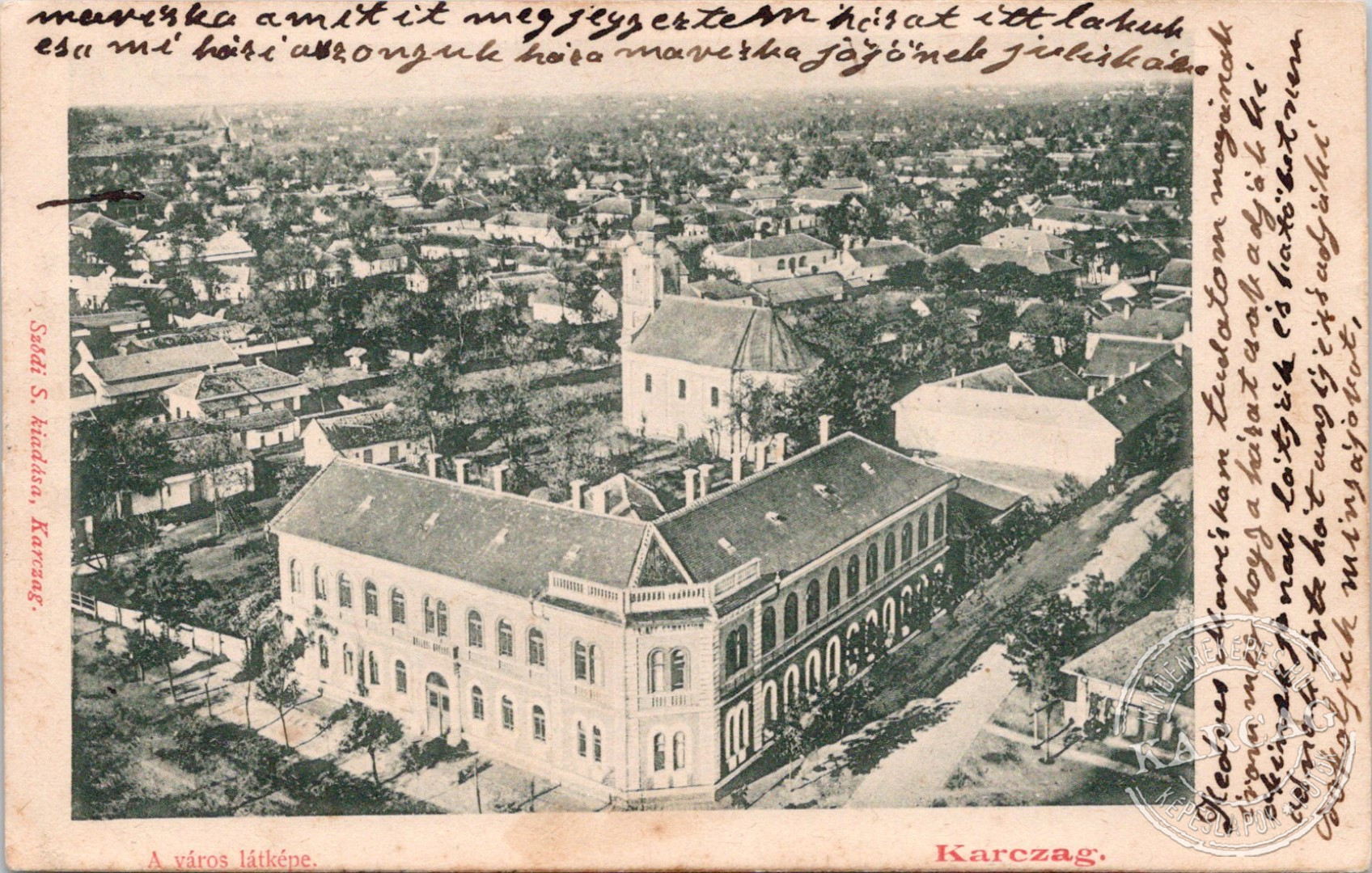 A város látképe. Karczag.