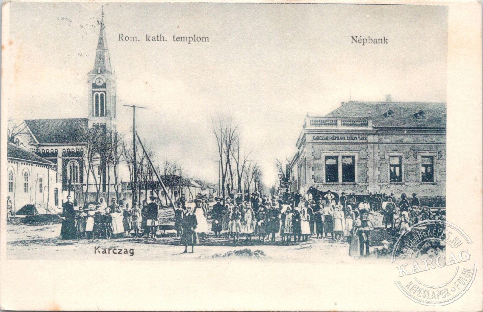 Rom. kath. templom Népbank Karczag