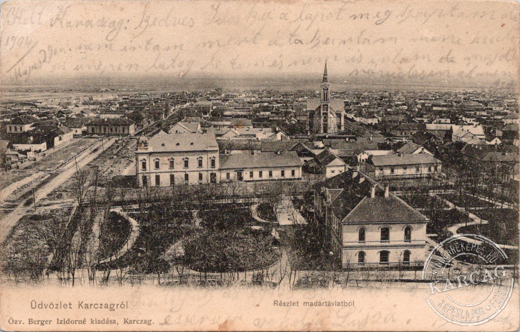 Üdvözlet Karczagról Részlet madártávlatból