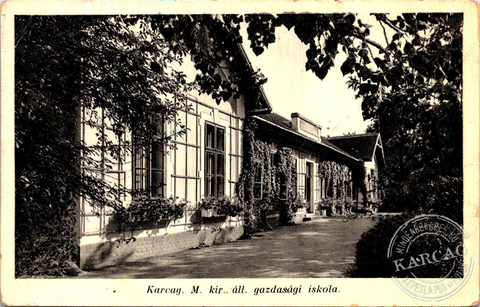 Karcag. M. kir. áll. gazdasági iskola.