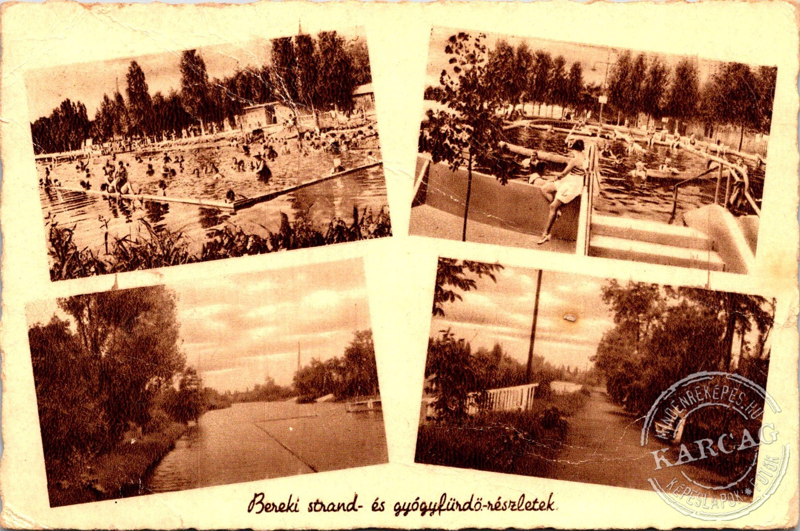 Bereki strand- és gyógyfürdő-részletek.
