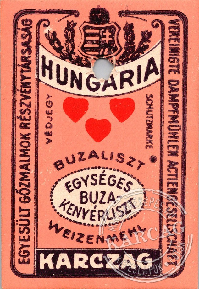HUNGARIA KARCZAG - BUZALISZT zsákkártya 