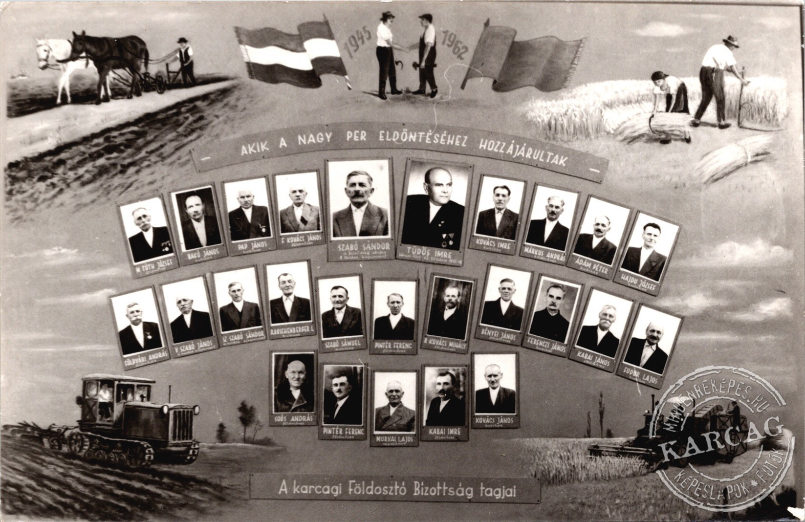 A Földosztó Bizottság tagjai 1945-1962